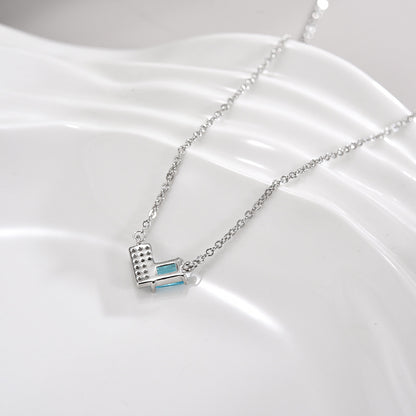 For Love - Interlocking Heart Diamond Necklace