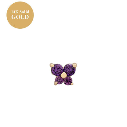 🌸Butterfly Birthstone Stud Earrings