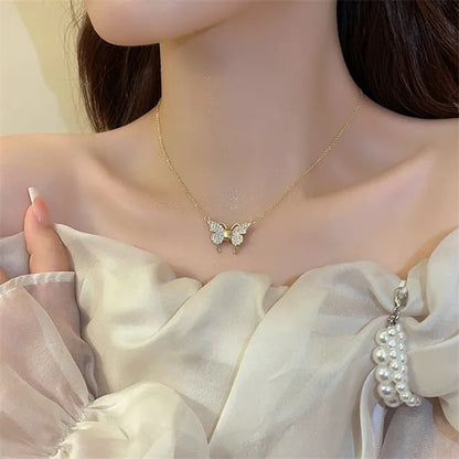 🔥Summer Hot Sale🌊Magnetic Clasp Butterfly Necklace