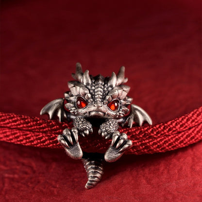 Cute Silver Dragon Bracelet
