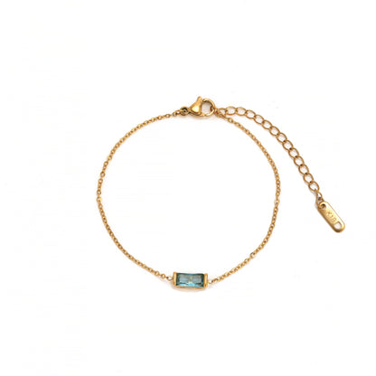 Custom Minimalist Birthstone Bar Necklace