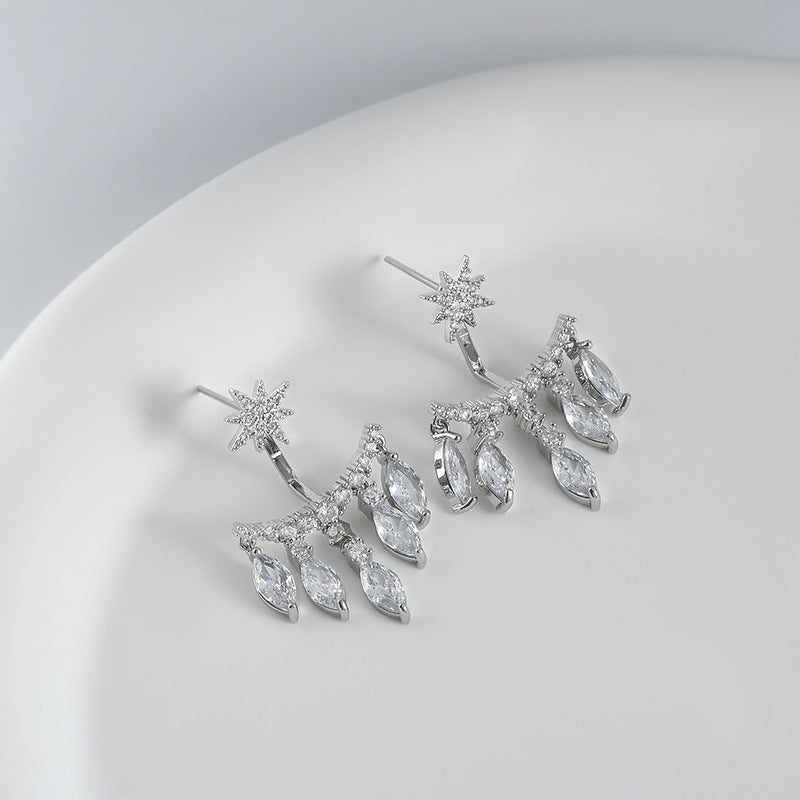 🌸Detachable Design Star Tassel Diamond Stud Earrings