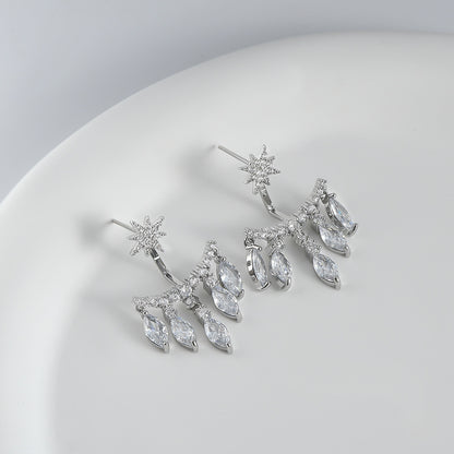 🌸Detachable Design Star Tassel Diamond Stud Earrings