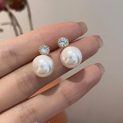 🌸French Style Minimalist Pearl Earrings