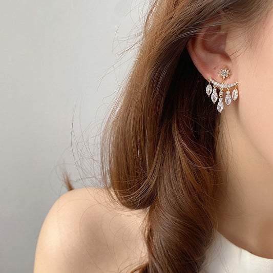 🌸Detachable Design Star Tassel Diamond Stud Earrings