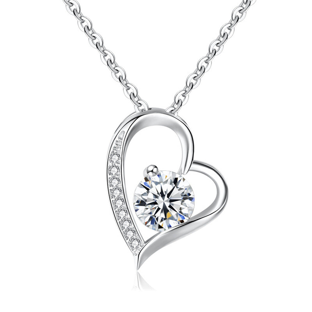 For My Daughter - Love You Forever Heart Diamond Necklace