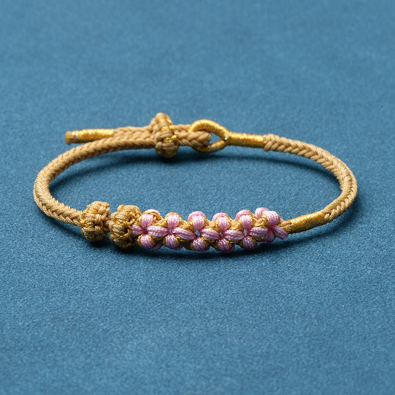 Grandmother & Granddaughter ‘Be Brave and Be Strong’ Blossom Knot Bracelet