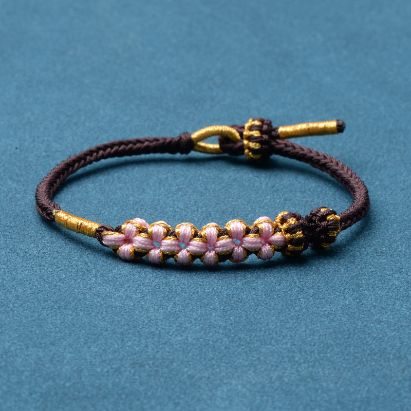 Grandmother & Granddaughter ‘Be Brave and Be Strong’ Blossom Knot Bracelet