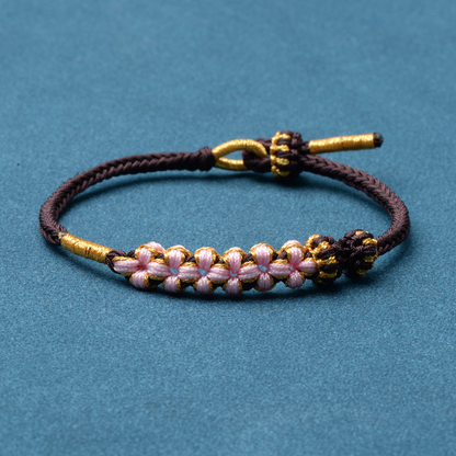 Grandmother & Granddaughter ‘Be Brave and Be Strong’ Blossom Knot Bracelet