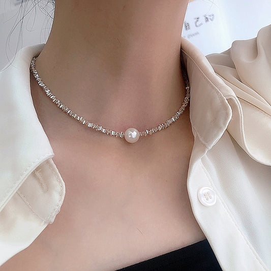 Hot Sale🎁SILVER PEARL NECKLACE