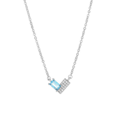 For Love - Interlocking Heart Diamond Necklace