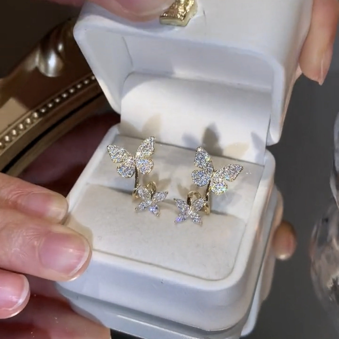 🌸Butterfly Zircon Stud Earrings