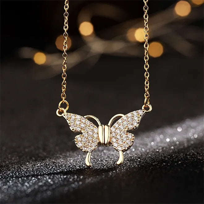 🔥Summer Hot Sale🌊Magnetic Clasp Butterfly Necklace