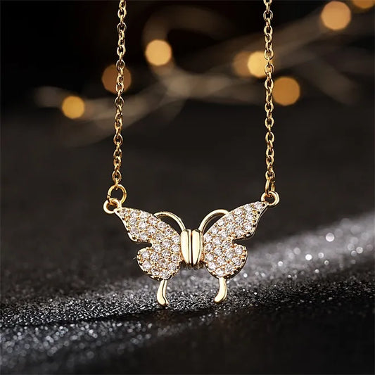 🔥Summer Hot Sale🌊Magnetic Clasp Butterfly Necklace