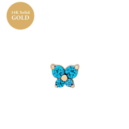 🌸Butterfly Birthstone Stud Earrings