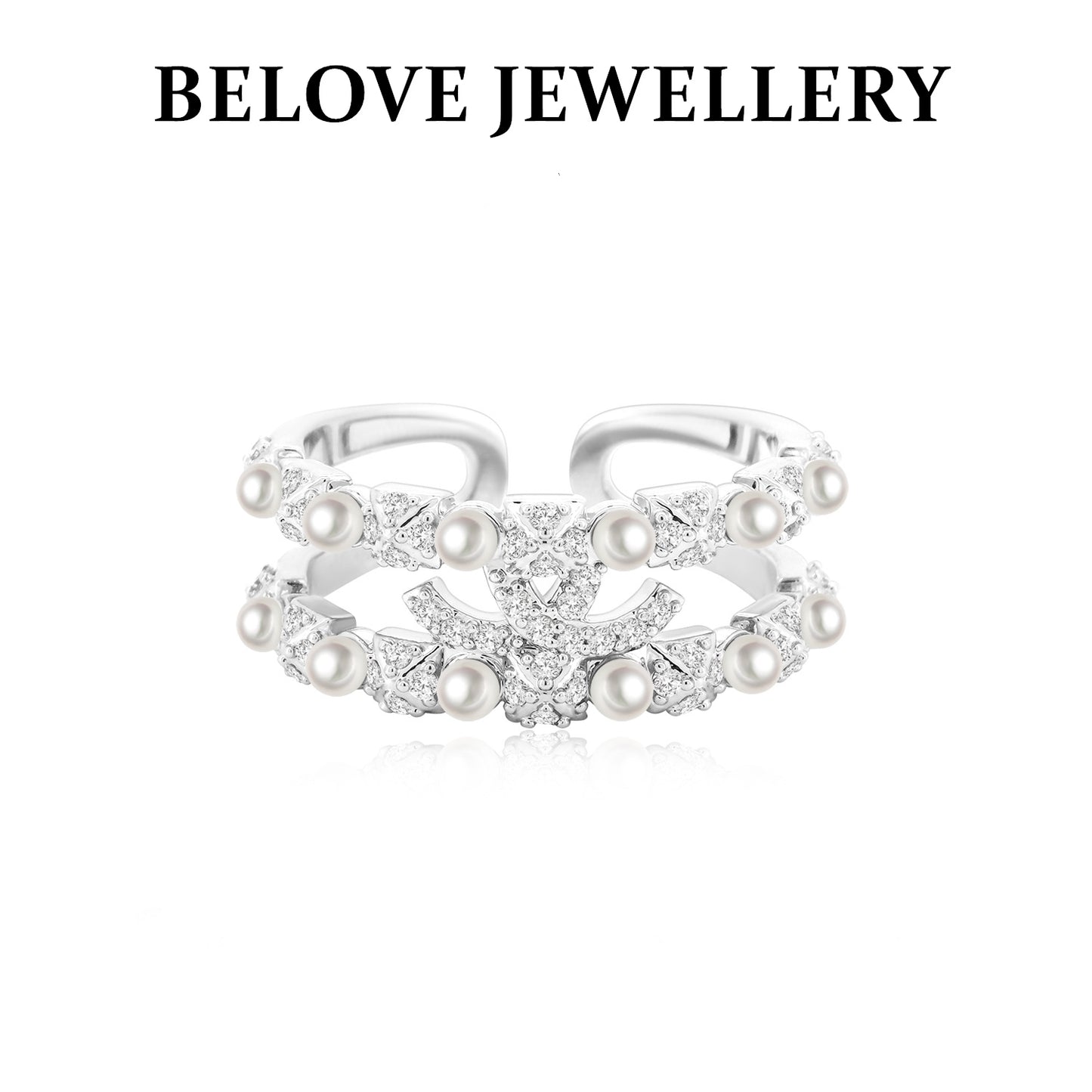 For Love - Fantasy Diamond Pearl Ring