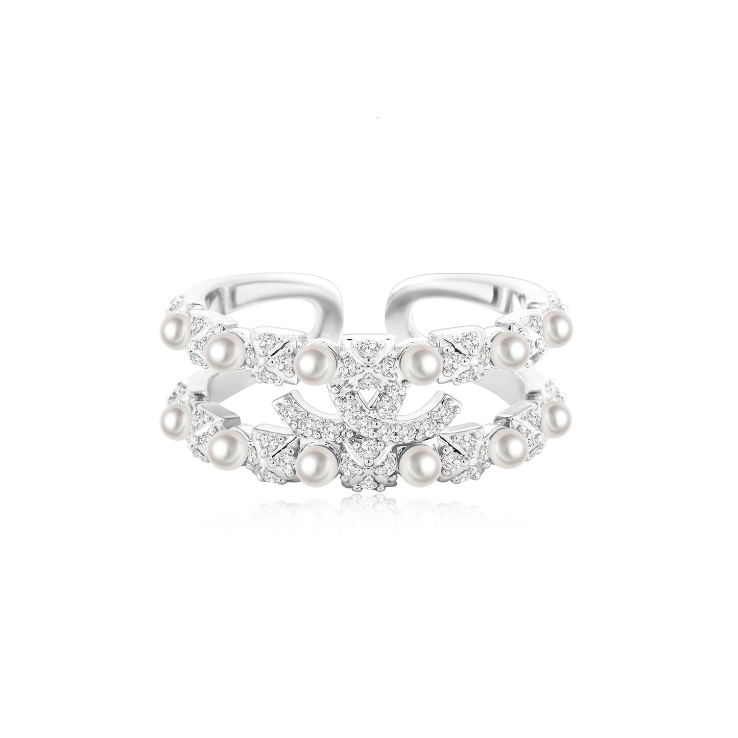 For Love - Fantasy Diamond Pearl Ring