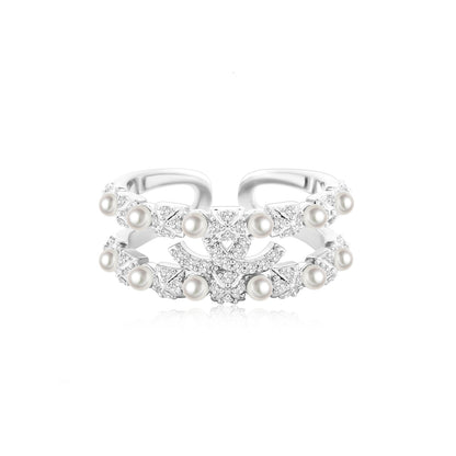 For Love - Fantasy Diamond Pearl Ring