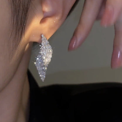 🌸French Rhombus Zircon Earrings