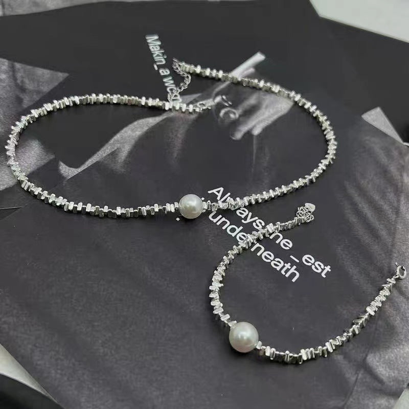 Hot Sale🎁SILVER PEARL NECKLACE