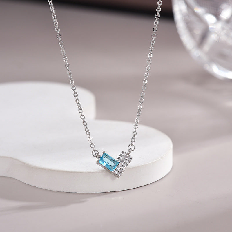 For Love - Interlocking Heart Diamond Necklace