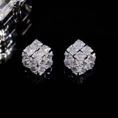 Hot Sale🎁French Style Square Zircon Stud Earrings