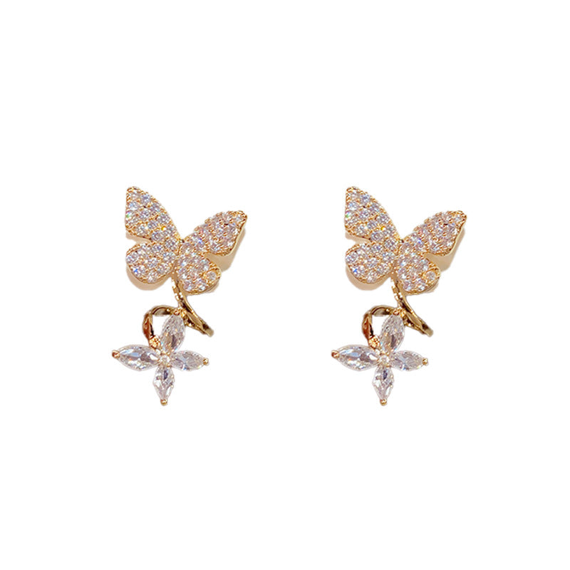 🌸Butterfly Zircon Stud Earrings