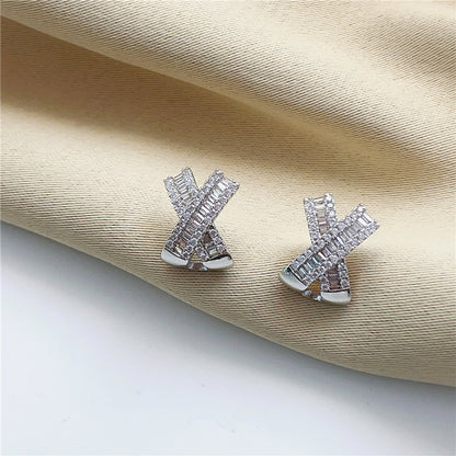 🌸Cross Diamond Stud Earrings
