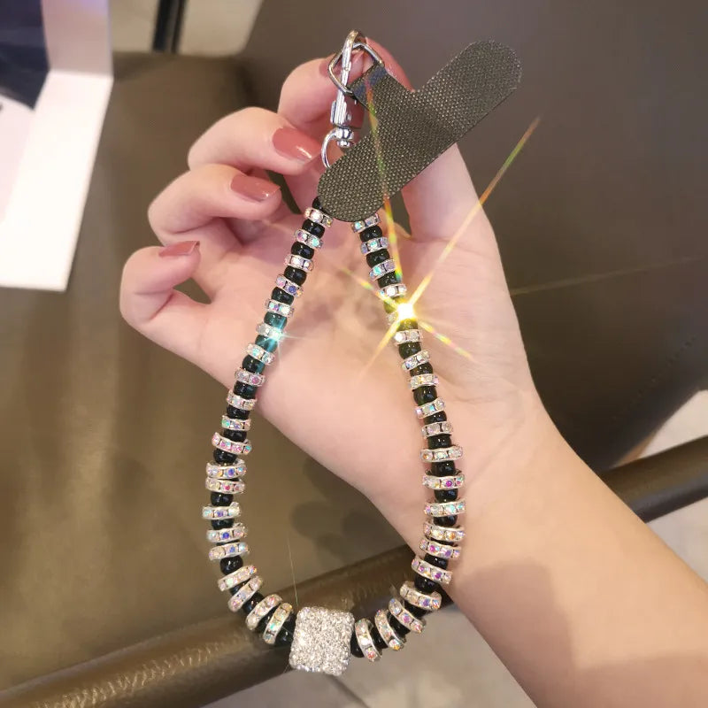 ✨Sparkling Diamond Square Rhinestone Phone Lanyard