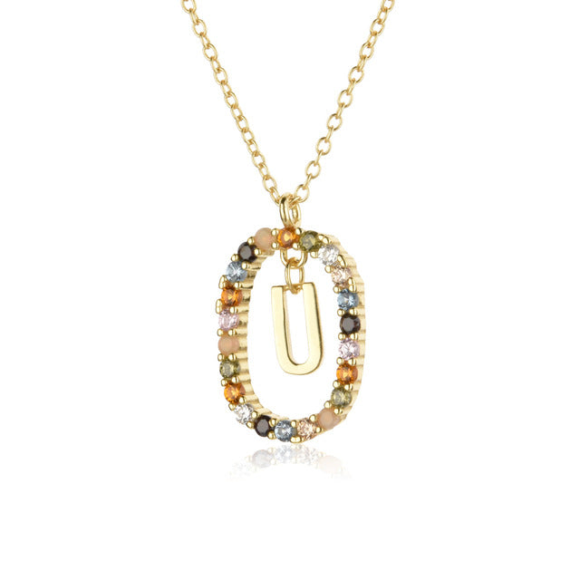 Diamond Alphabet Necklace - Define It By You