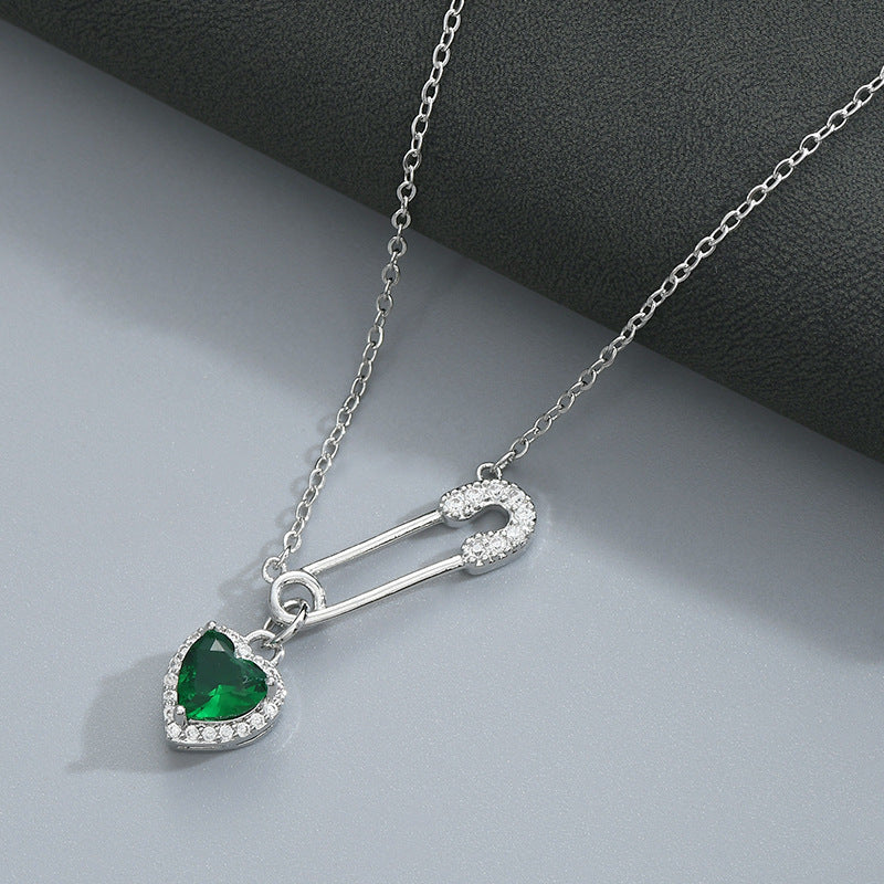 FOR UNBIOLOGICAL DAUGHTER - CUSTOM BIRTHSTONE INTERLOCKING NECKLACE