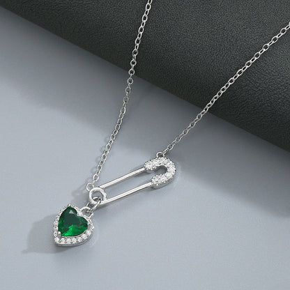 FOR UNBIOLOGICAL DAUGHTER - CUSTOM BIRTHSTONE INTERLOCKING NECKLACE