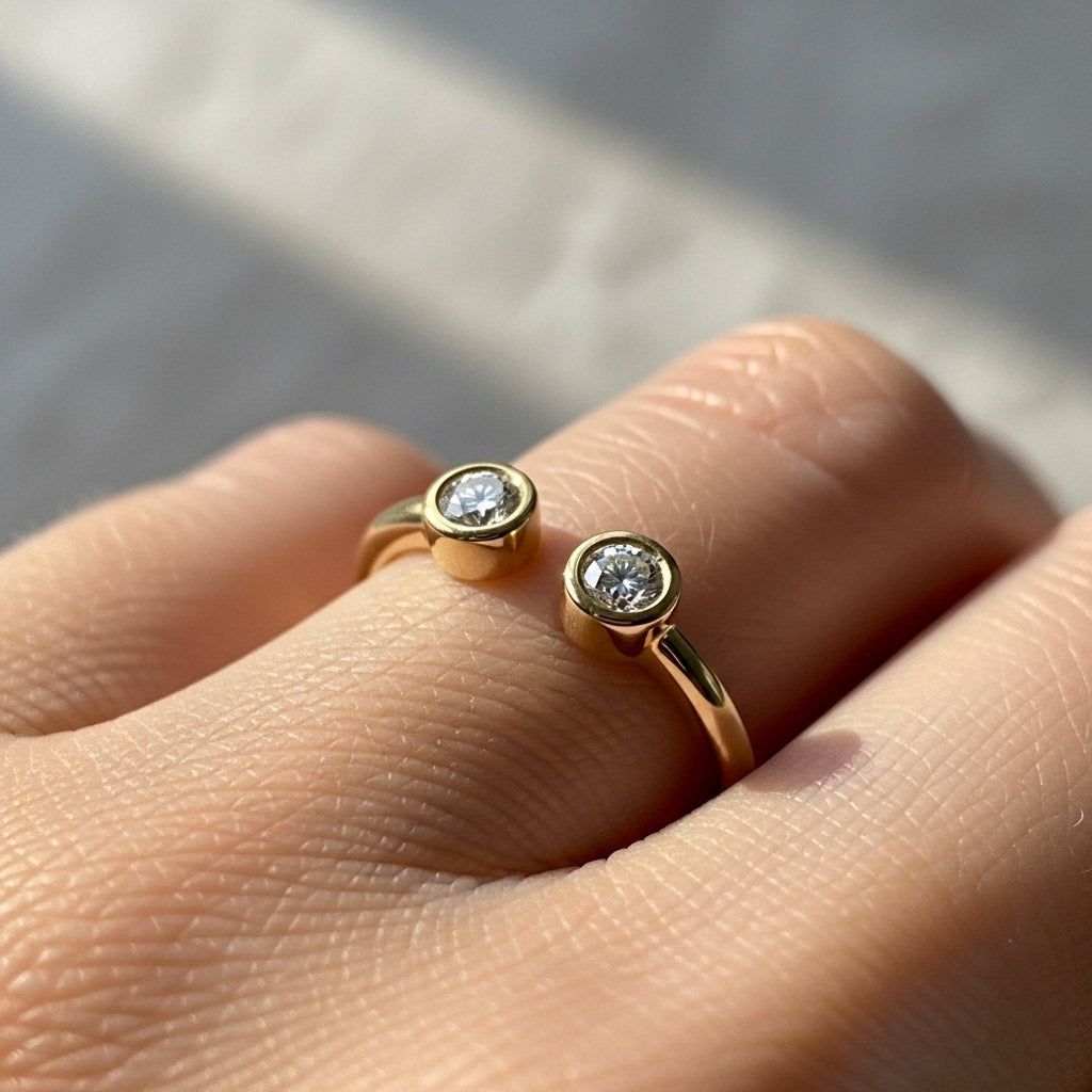 For Friend - Custom Double Birthstone Ring