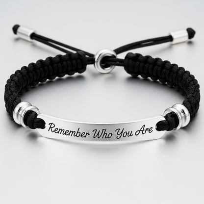 To My Son- Remember Who You Are Braided Bracelet