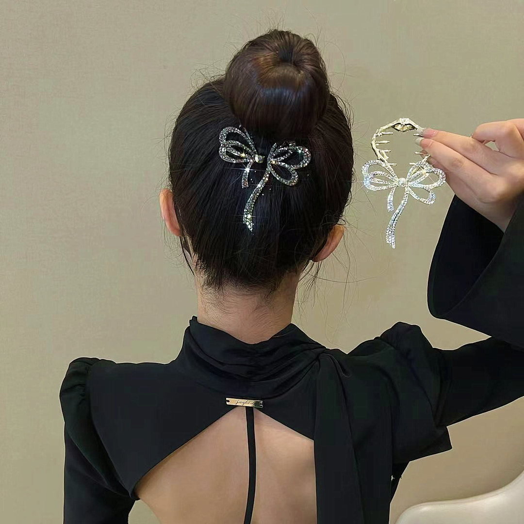 🎉NEW YEAR HOT SALE🎀BOW SHINY HAIRPIN
