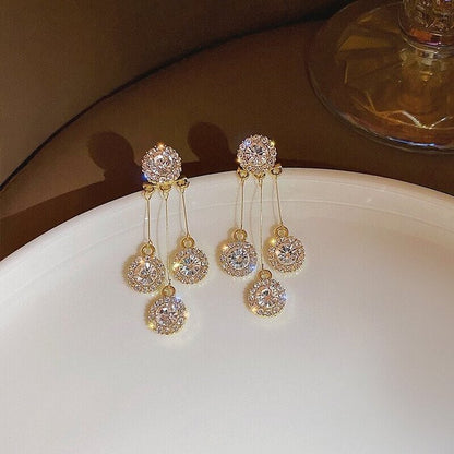 🌸2024 Spring Hot Sale✨Crystal string earrings