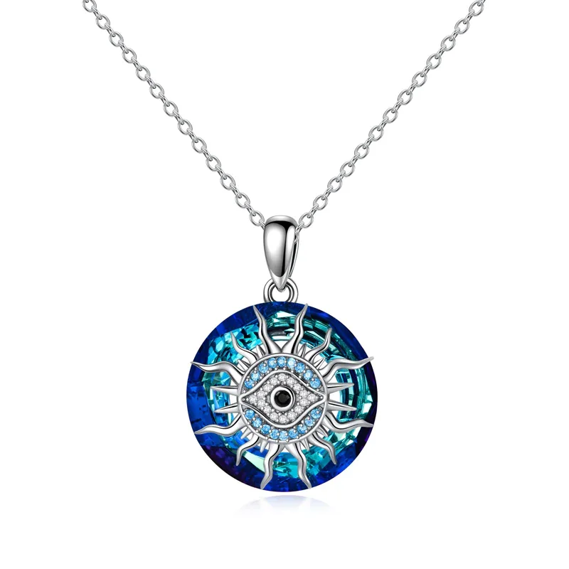 S925 You Always be Protected Crystal Evil Eye Necklace