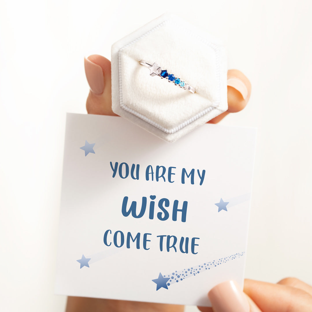 You're My Wish Come True Shooting Star Ring
