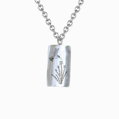 925 Sterling Silver Hummingbird Necklace - Gift For Animal Lover