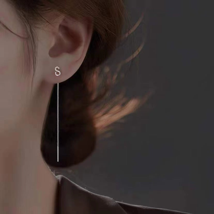 Fashion Shiny Alphabet Earrings