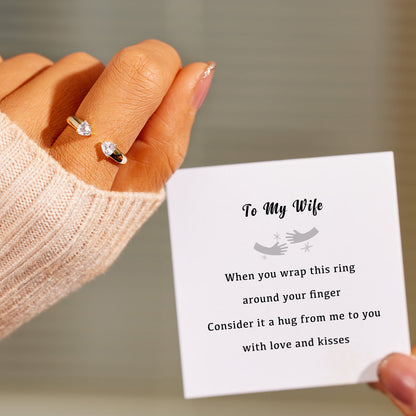 A Hug For Wife Cuff Ring