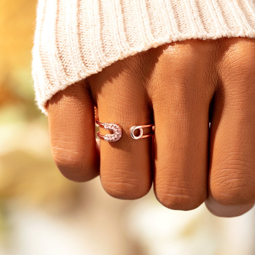 Drive Safe, Mom Safety Pin Ring