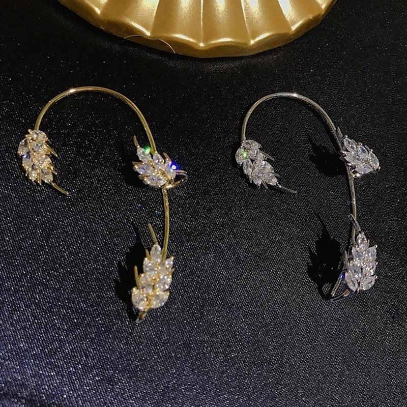 Zircon Wheat Ear Hook No Piercing
