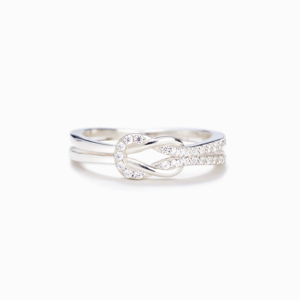 Grandmother & Granddaughter Square Knot Ring