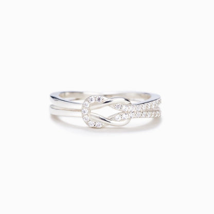 Grandmother & Granddaughter Square Knot Ring