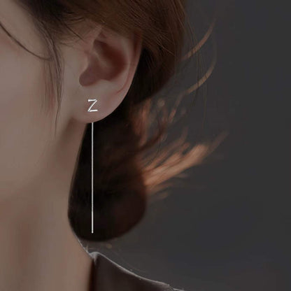 Fashion Shiny Alphabet Earrings