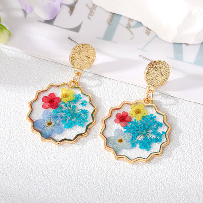 Irregular Sunshine Round Dried Flower Ring