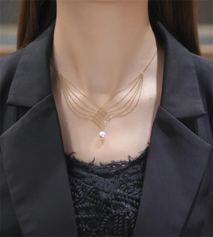 Mermaid Necklace with Pearl