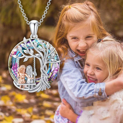 For Sister - S925 There's no greater gift than sisters Crystal Tree of Life Necklace