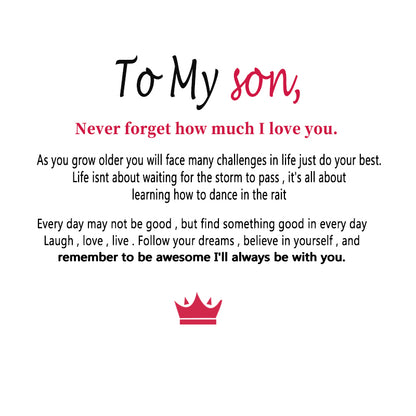 To My Son/Grandson - Double-Row Bracelet - I Will Always Be With You